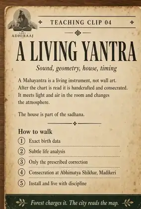 Teaching clip 04, A living yantra, with the five-step walk of the lineage.